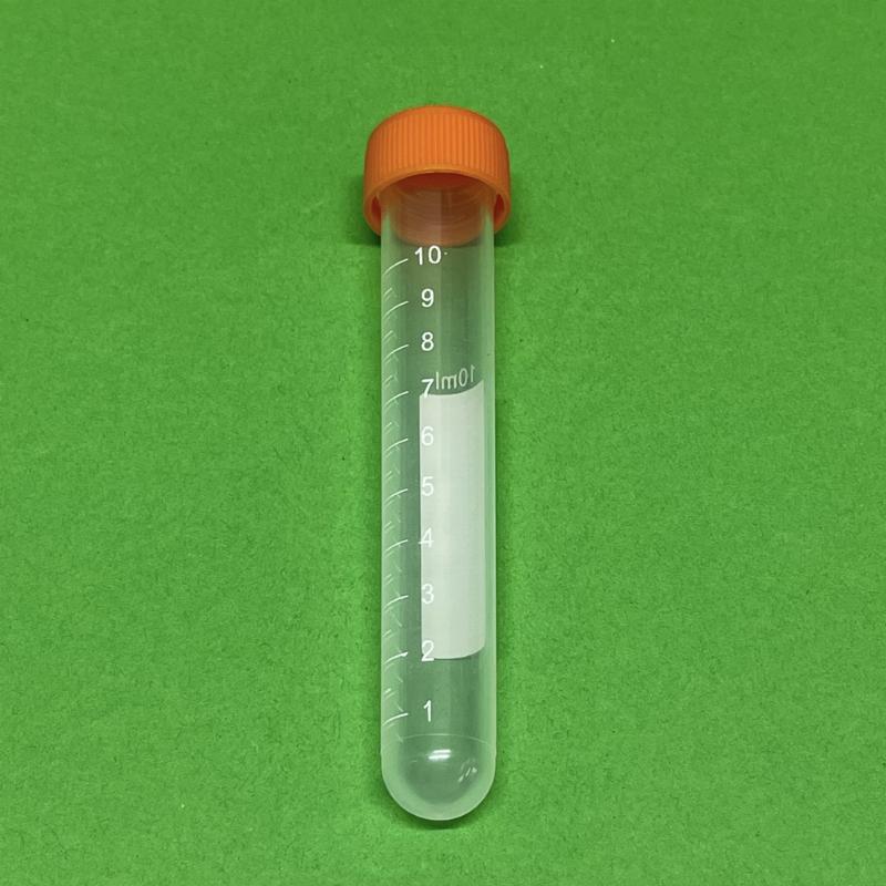 Пробірка 10 мл Sente-Lab U-подібна, ПП, гвинтова пробка